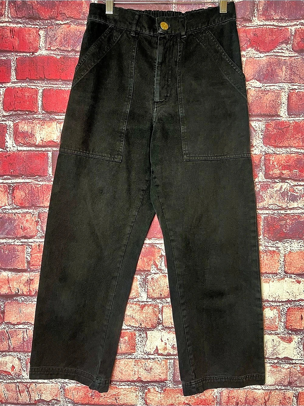 Big Bud Press Canvas Work Pants Heavyweight Cotton Black Unisex Size XS